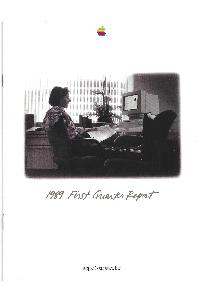 Apple Computer Inc. (Apple) - 1989 First Quater Report