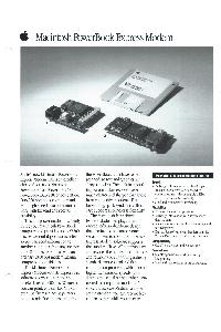 Apple Computer Inc. (Apple) - Macintosh PowerBook Express Modem