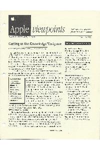 Apple Computer Inc. (Apple) - Apple Viewponts August 15, 1988