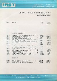 Apple Computer Inc. (Apple) - Listino prezzi accessori - 1982