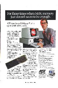 AST Research (AST Computers, LLC) - For those ümes when 640K memory just doesn't seem to be enough.