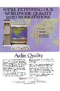 Aydin - We're extending our worldwide quality into workstations