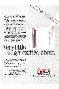 Canon - Very little to get excited about.