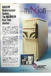 Concurrent Computer Corp. - MAXION Multiprocessor System... The MAXIMUM Real-Time Solution
