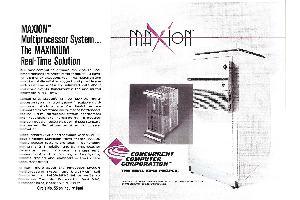 Concurrent Computer Corp. - MAXION Multiprocessor System... The MAXIMUM Real-Time Solution