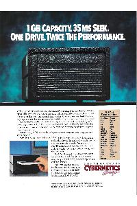 Cybernetics - 1Gb Capacity. 35ms seek. One drive. Twice the performance.
