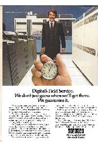 Digital Equipment Corp. (DEC) - Digital' Field Service. We don't just guess when we'll get there. We guarantee it.