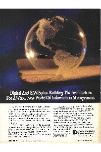 Digital Equipment Corp. (DEC) - Digital and BASISplus, building the architecture for a new world of informadon management.