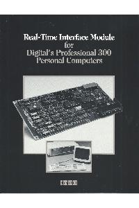 Digital Equipment Corp. (DEC) - Real-Time interface module for Digital's Professional 300 Personal Computers