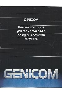 Genicom Corp. - the new company you may have been doing business with for years