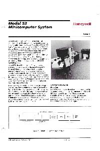 Honeywell - Model 53 Mincomputer System