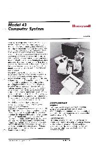 Honeywell - Model 43 Mincomputer System