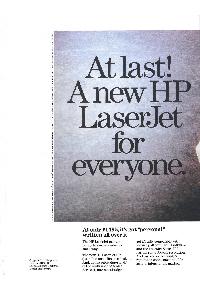 Hewlett-Packard - At last! A new HP LaserJet for everyone.