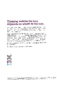 IBM (International Business Machines) - Thinking outside the box depends on what's in the box.