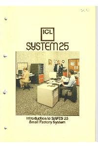 ICL - System 125 introduction to SAFES 25 Small factory system