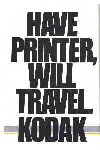 Kodak - Have printer, will travel. Kodak