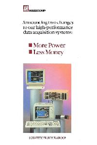 Masscomp - Announcing two changes to our high-performance data acquisition systems: More Power, Less Money