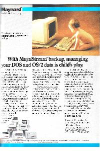 Maynard Electronics, Inc. - With MaynStream backup, managing your DOS and OS/2 data is child's play.