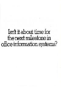 Motorola - Isn't it about time for the next milestone in offce infomation systems?