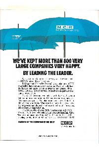 NCR (National Cash Register Co.) - We've kept more than 800 very large companies very happy. By leading the leader.