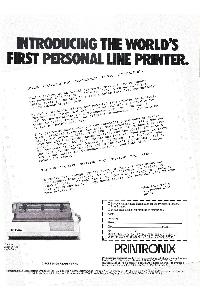 Printronix - Introducing the world's first personal line printer.