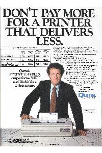 Qume Corp. - Don't pay more for a printer that delivers less.