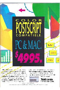 Tektronix - Color postscript compatible. Pc & Mac. $4995.