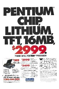 WinBook Computer Corp. - Pentium chip lithium tft,16mb $2999,