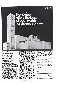 Xerox Corp. - Now Xerox offers the best of both worlds for the price of one.