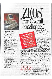 Zeos International Ltd - ZEOS. For Overall Excellence